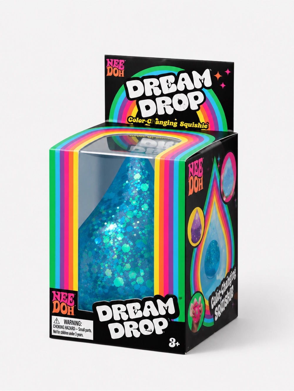 RARE!! NeeDoh Dream Drop Sparkling Blue Squishie
